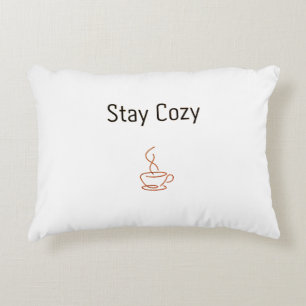 Almohada Decorativa Stay Cozy   Estética Minimalis