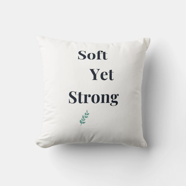 Almohada Decorativa Suave pero Fuerte (Anverso)