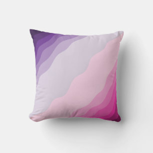Almohada Decorativa Tema De Color Púrpura Y Rosa E