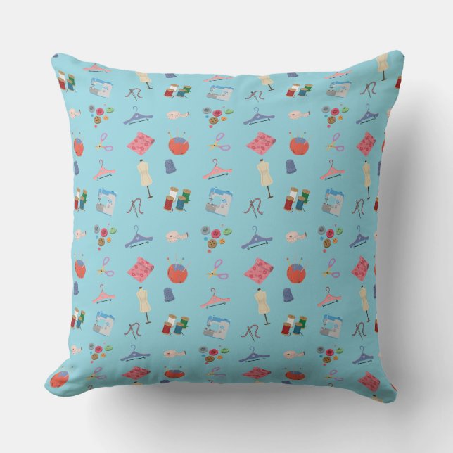 Almohada Decorativa Tema de Costura (Anverso)