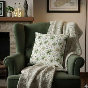 Almohada Decorativa Trébol Verde   Decoración Irla