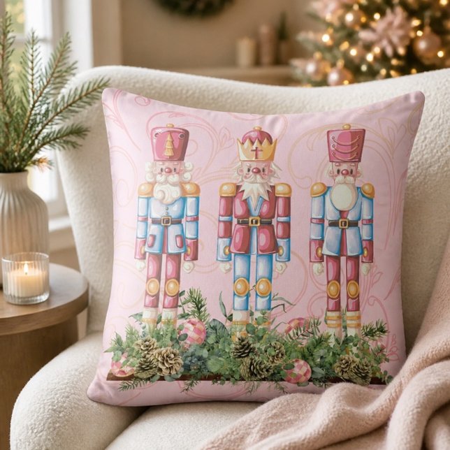 Almohada decorativa trío de cascanueces de Navidad (Subido por el creador)