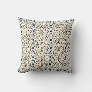 Almohada Decorativa Tulipán Mostaza Boho
