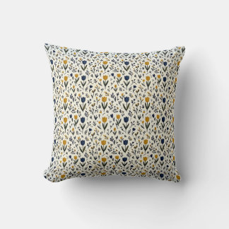 Almohada Decorativa Tulipán Mostaza Boho