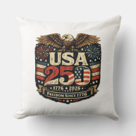 Almohada decorativa USA 250 Águila calva Libertad