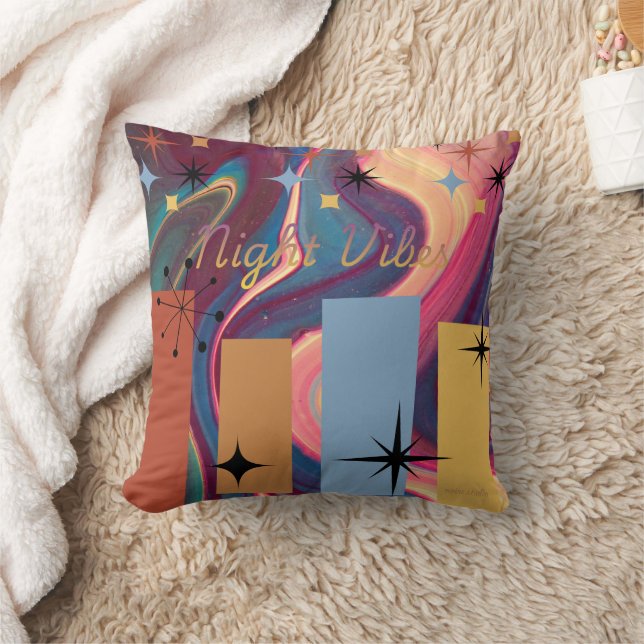 Almohada decorativa Vibraciones Nocturnas Retro (Manta)