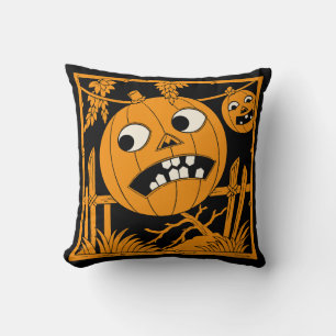 Almohada decorativa vintage de Jack O'Lantern de H