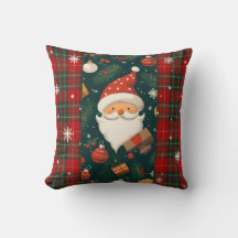 Almohada decorativa vintage de Papá Noel para Navi