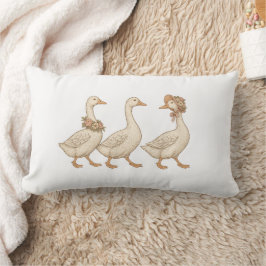 Almohada decorativa Vintage Goose Parade para deco