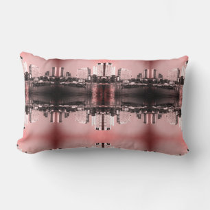 Almohada decorativa vintage río Main de Fráncfort
