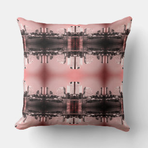 Almohada decorativa vintage río Main de Frankfurt 
