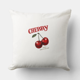 Almohada Decorativa Vintage Roja de Cereza