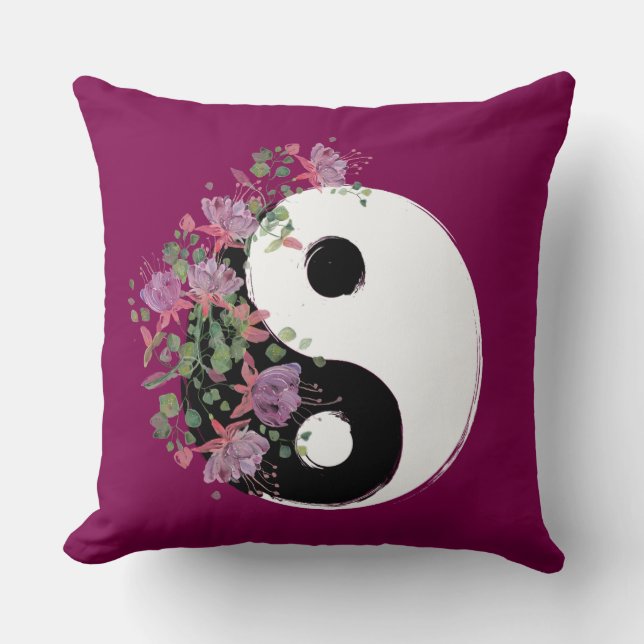 Almohada decorativa Yin Yang (Anverso)