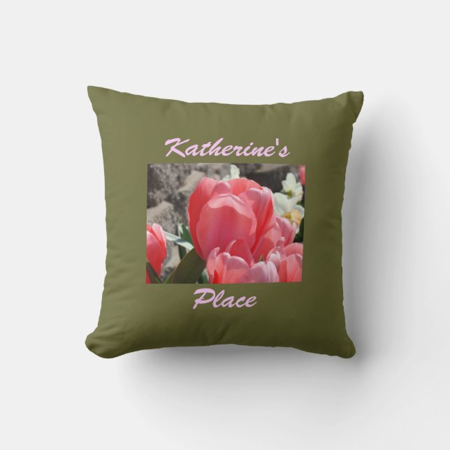 Almohada decorativa Your Place Flores de Tulipán R (Anverso)