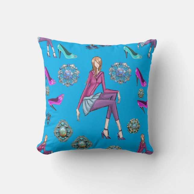 almohada decorativa zapatos (Anverso)