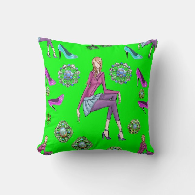 almohada decorativa zapatos (Anverso)