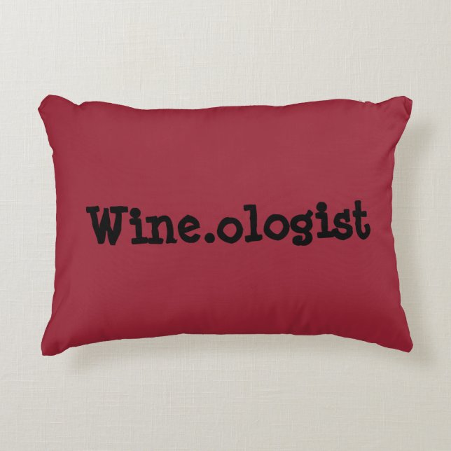 Almohada del acento de la cita de Wine.ologist (Anverso)