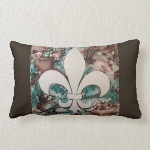 Almohada del acento de la flor de lis