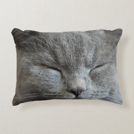 Almohada del acento de la foto del gato Gris Gris 