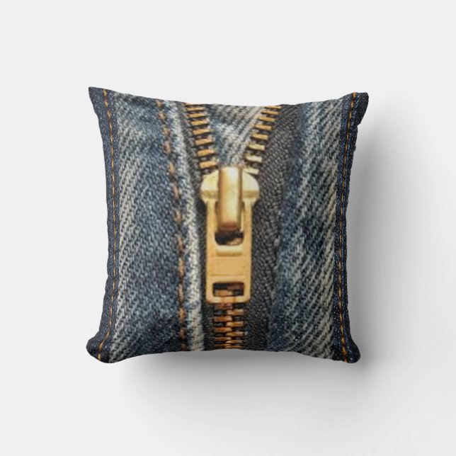 Almohada del acento de la impresión de los tejanos (Anverso)