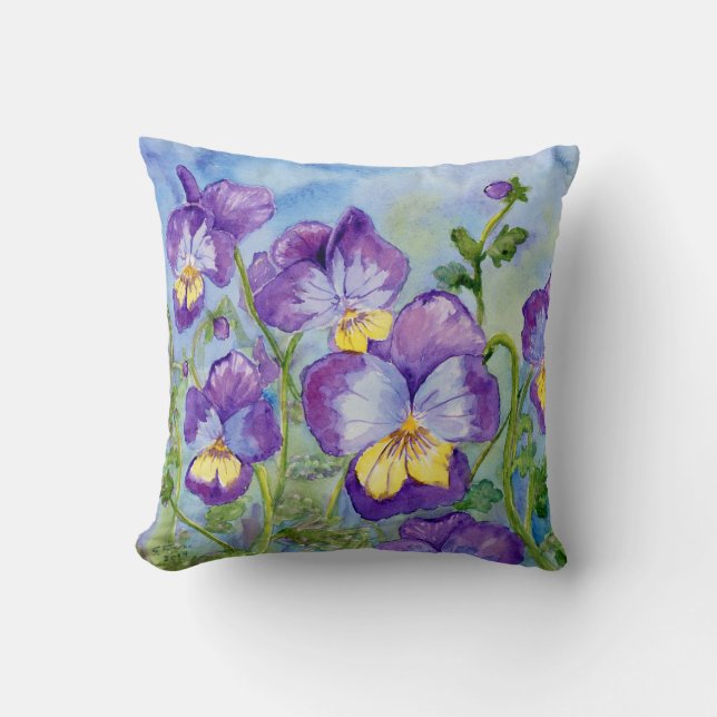 Almohada del acento de las "violas" (Anverso)