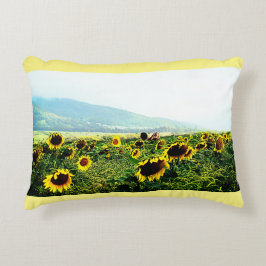 Almohada del acento de los girasoles de Maui