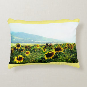 Almohada del acento de los girasoles de Maui