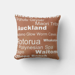 Almohada del acento de Nueva Zelanda