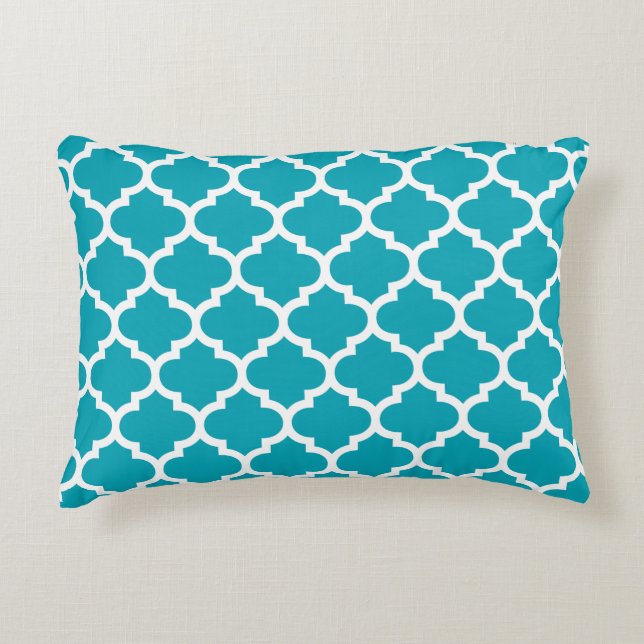 Almohada del acento de Quatrefoil - modelo del (Anverso)