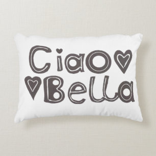 Almohada del acento del Ciao Bella