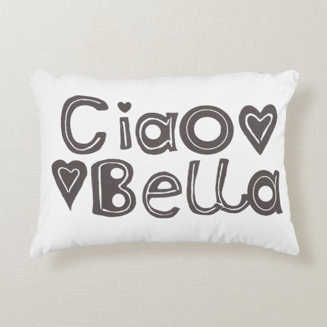 Almohada del acento del Ciao Bella (Anverso)