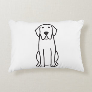 Almohada del acento del dibujo animado del perro