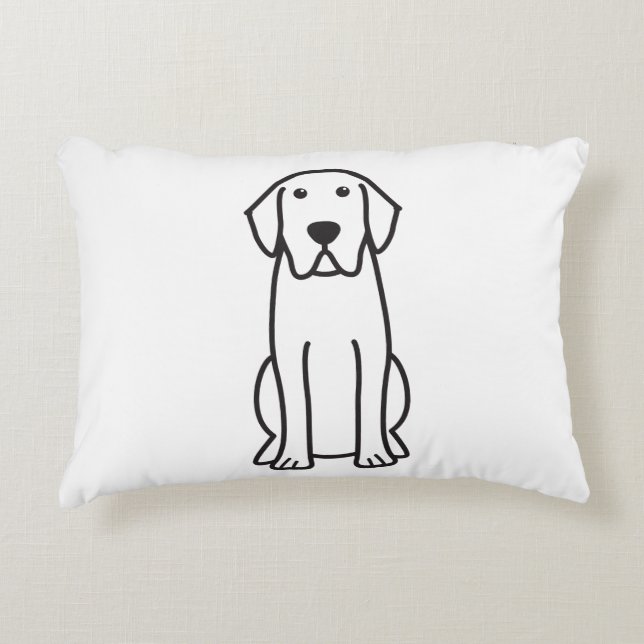 Almohada del acento del dibujo animado del perro (Anverso)