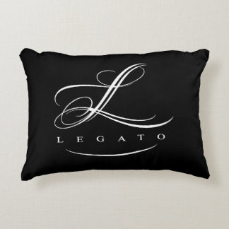 Almohada del acento del legato (logotipo negro de