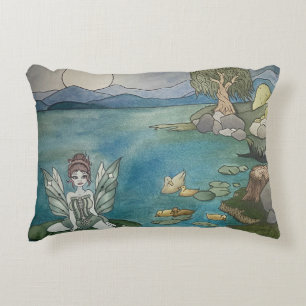 Almohada del acento "Lily Pond encantada"