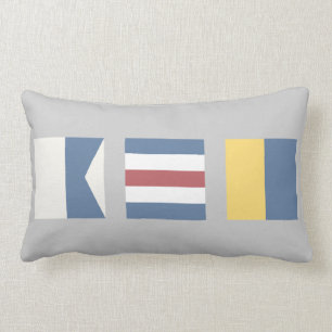 Almohada del ACK Nantucket de la bandera de señal