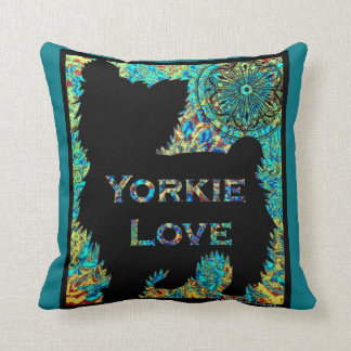 Almohada del amor de Yorkie por el villancico