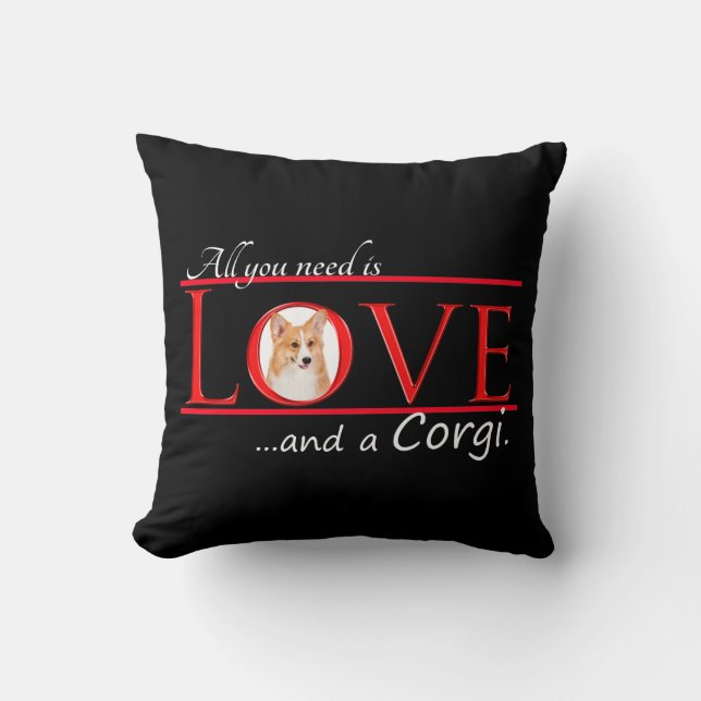 Almohada del amor del Corgi (Anverso)