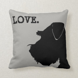 Almohada del AMOR del Schnauzer