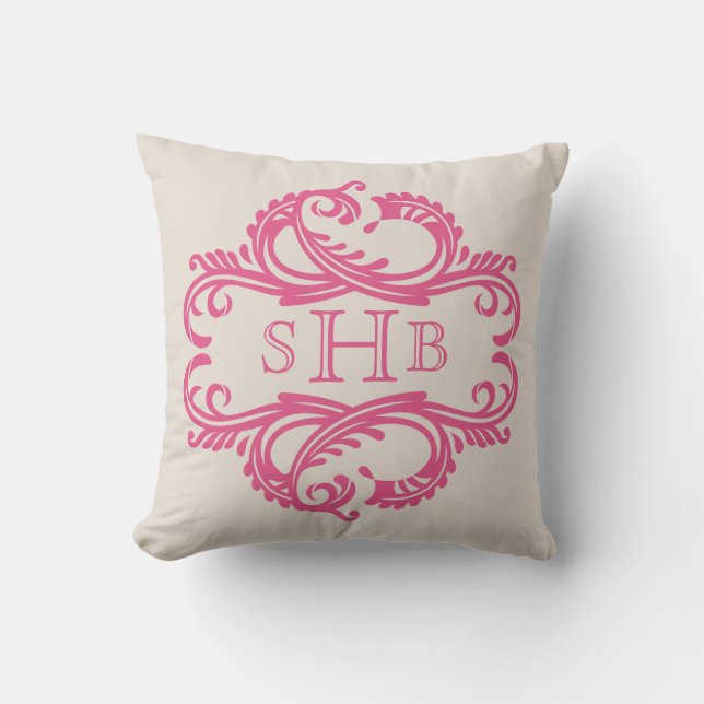 Almohada del amortiguador de Moda rosa (Anverso)