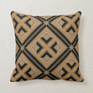 Almohada del amortiguador del oro del negro del
