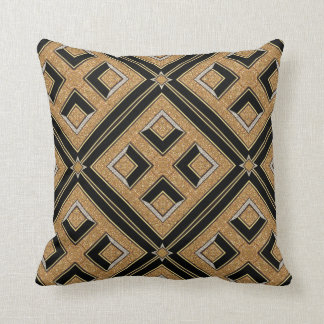 Almohada del amortiguador del oro del negro del