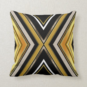 Almohada del amortiguador del oro del negro del