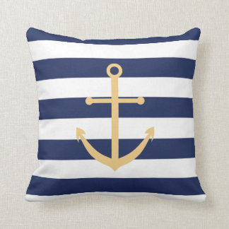 Almohada del ancla de los azules marinos y del