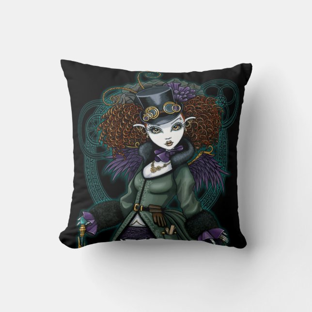 Almohada del ángel del vampiro de Steampunk del (Anverso)