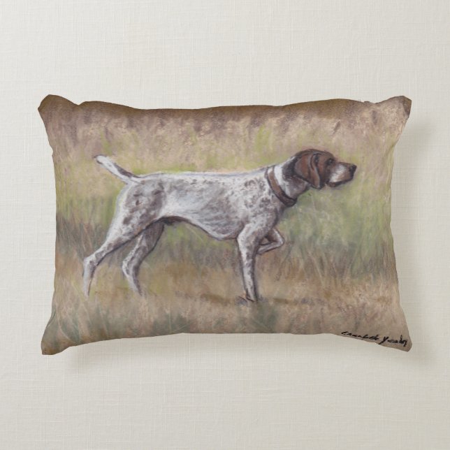 Almohada del arte del perro del indicador de (Anverso)