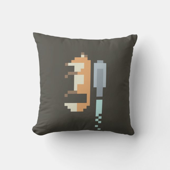 Almohada del arte del pixel del Fox Jetpack (Anverso)