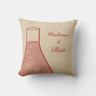 Almohada del Beaker caprichosa, roja