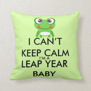 Almohada del bebé del día de salto del año