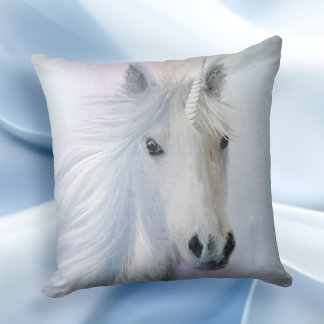 Almohada del Bella Artes Fantasy Unicorn con arcoi